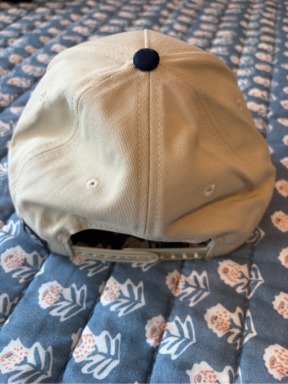 NWT Slyfox Threads Mom Club Department Trucker Hat Navy Tan Adjustable Snapback - Picture 9 of 10